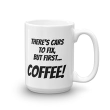 Load image into Gallery viewer, Mordy Speed Shop But First Coffee Mug